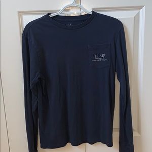 Navy blue vineyard vines long sleeve tee shirt